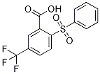 2-(Phenylsulphonyl)-5-(trifluoromethyl)benzoic acid 구조식 이미지