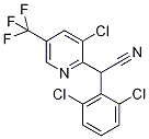 2-[3-Chloro-5-(trifluoromethyl)pyridin-2-yl]-2-(2,6-dichlorophenyl)acetonitrile 97% 구조식 이미지