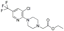 Ethyl 2-{4-[3-chloro-5-(trifluoromethyl)pyridin-2-yl]piperazin-1-yl}acetate 97% 구조식 이미지