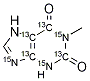 1-Methylxanthine-13C4,15N3 구조식 이미지