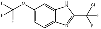 2-(Chlorodifluoromethyl)-5-(trifluoromethoxy)-1H-benzimidazole 구조식 이미지