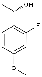 (1S)-1-(2-Fluoro-4-methoxyphenyl)ethan-1-ol 구조식 이미지