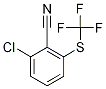 2-Chloro-6-[(trifluoromethyl)sulphanyl]benzonitrile Structure