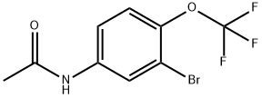 4-Acetamido-2-bromo-alpha,alpha,alpha-trifluoroanisole, N-[3-Bromo-4-(trifluoromethoxy)phenyl]acetamide Structure