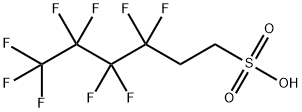 3,3,4,4,5,5,6,6,6-Nonafluorohexane-1-sulphonic acid 구조식 이미지