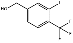 [3-Iodo-4-(trifluoromethyl)phenyl]methanol, 4-(Hydroxymethyl)-2-iodobenzotrifluoride Structure