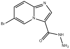 6-Bromoimidazo[1,2-a]pyridine-3-carbohydrazide 구조식 이미지