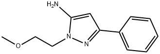 1-(2-Methoxyethyl)-3-phenyl-1H-pyrazol-5-amine Structure