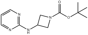 tert-Butyl 3-(pyrimidin-2-ylamino)azetidine-1-carboxylate Structure