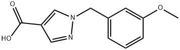 1-(3-Methoxybenzyl)-1H-pyrazole-4-carboxylic acid Structure