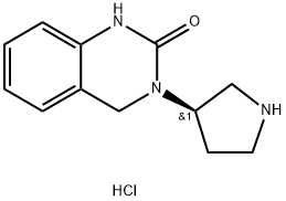 3-[(3R)-Pyrrolidin-3-yl]-1,2,3,4-tetrahydroquinazolin-2-one hydrochloride Structure