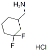 (3,3-Difluorocyclohexyl)methanamine hydrochloride Structure