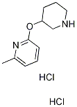 2-Methyl-6-(piperidin-3-yloxy)pyridine dihydrochloride Structure