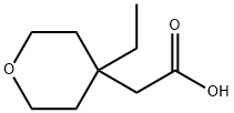 2-(4-Ethyl-tetrahydro-2H-pyran-4-yl)acetic acid Structure