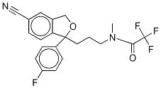 N-Trifluoroacetodesmethylcitalopram-D3 구조식 이미지