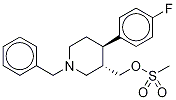 trans 1-Benzyl-4-(4-fluorophenyl)-3-methylsulfonatepiperidine-d4 Structure