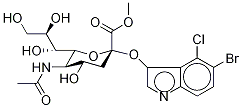 5-Bromo-4-chloro-3-indolyl-α-D-N-acetylneuraminic Acid, Methyl Ester 구조식 이미지