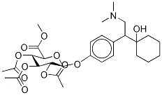 rac O-Desmethyl Venlafaxine 2,3,4-Tri-O-acetyl--D-glucuronide Methyl Ester Structure