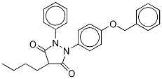 4’-O-Benzyl Oxyphenbutazone-d9 Structure