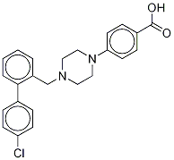 4-[4-(4'-Chlorobiphenyl-2-ylmethyl)piperazin-1-yl]benzoic Acid-d8 Structure