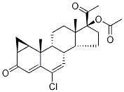 Cyproterone Acetate-13C2,d3 구조식 이미지