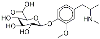 4-Hydroxy-3-methoxy Methamphetamine-d3 4-β-D-Glucuronide
(Mixture of Diastereomers) 구조식 이미지