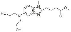 [1-Methyl-5-bis(2’-hydroxyethyl)aminobenzimidazolyl-2]butanoic Acid Methyl Ester-d5 구조식 이미지