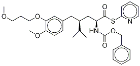 (αS,γS)-4-Methoxy-3-(3-methoxypropoxy)-γ-(1-methylethyl)-α-[[(phenylmethoxy)carbonyl]amino]benzenepentanethioic Acid S-2-Pyridinyl Ester 구조식 이미지