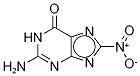 8-Nitroguanine-4,8-13C2-7-15N, technical grade-50% Purity Structure