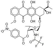 N-Trifluoroacetamido-4’-p-nitrobenzoyl Daunorubicin-13CD3 구조식 이미지