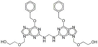 Bis [2-[(2-AMino-1,6-dihydro-6-O-benzyl-9H-purin-9yl)Methoxy]ethanol] Structure