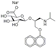 (S)-Propranolol-d7 β-D-Glucuronide SodiuM Salt 구조식 이미지