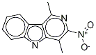 3-Nitro-1,4-diMethyl-5H-pyrido[4,3-b]indole 구조식 이미지