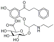 5-Hydroxy Propafenone β-D-Glucuronide Structure