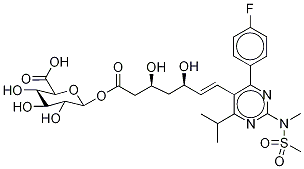 ent-Rosuvastatin Acyl-β-D-glucuronide Structure