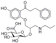 5-Hydroxy Propafenone-d5 β-D-Glucuronide 구조식 이미지