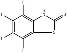 2-Benzothiazolethiol-d4 Structure