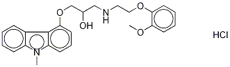 N-Methyl Carvedilol-d3 Hydrochloride Salt 구조식 이미지