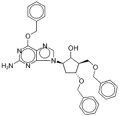  (2R,3R,5R)-5-[2-Amino-6-(phenylmethoxy)-9H-purin-9-yl]-3-(phenylmethoxy)-2-[(phenylmethoxy)methyl]-cyclopentanol