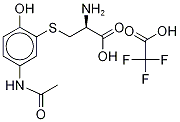 3-Cysteinylacetaminophen-D5 (major), Trifluoroacetic Acid Salt 구조식 이미지