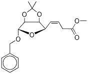 Methyl Benzyl 2,3-O-Isopropylidene-α-D-manno-hept-5-enofuranoside 구조식 이미지