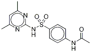 N-Acetyl Sulfamethazine-d4 Structure
