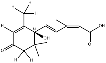 (+)-cis,trans-Abscisic Acid-d6 구조식 이미지