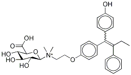 4-Hydroxy Tamoxifen N-β-D-Glucuronide
(E/Z-Mixture) 구조식 이미지