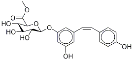 cis Resveratrol 3-O-β-D-Glucuronide Methyl Ester Structure