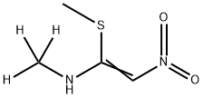 N-Methyl-1-(methylthio)-2-nitroethenamine-d3 구조식 이미지
