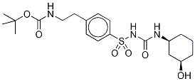 1-[4-(2-N-Boc-2-aMinoethylphenyl)sulfonyl]-3-(cis-3-hydroxycyclohexyl)urea 구조식 이미지