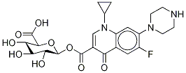 Ciprofloxacin-d8 β-D-Glucuronide Structure