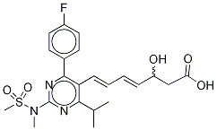 rac-(4E,6E)-5-Dehydroxy Rosuvastatin Structure