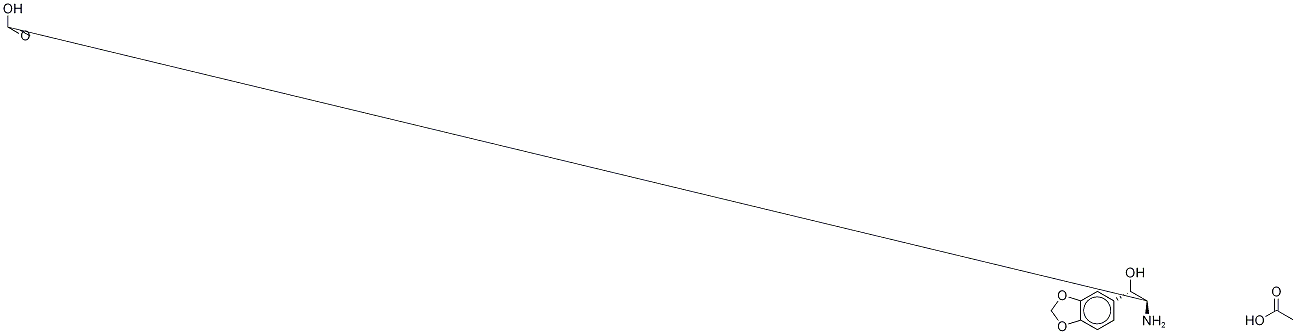 DL-threo-β-(3,4-Methylenedioxyphenyl)serine-13C2,15N Acetate Salt Structure